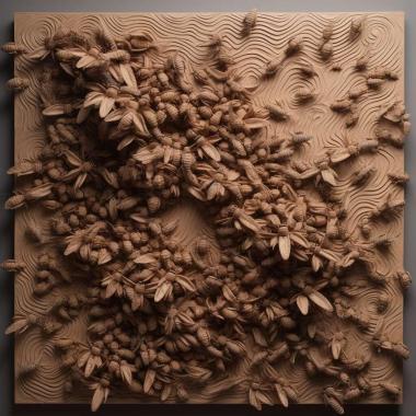 Patterns and decorations Swarm 4 3d model